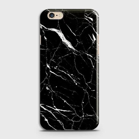 Oppo A71 Cover - Matte Finish - Trendy Black Marble Printed Hard Case With Life Time Guarantee