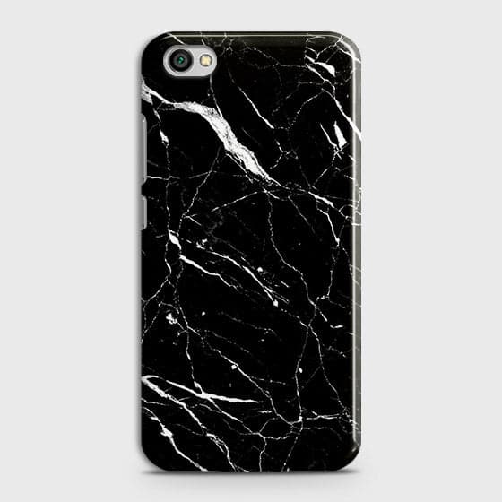 Xiaomi Redmi Note 5A Cover - Matte Finish - Trendy Black Marble Printed Hard Case With Life Time Guarantee