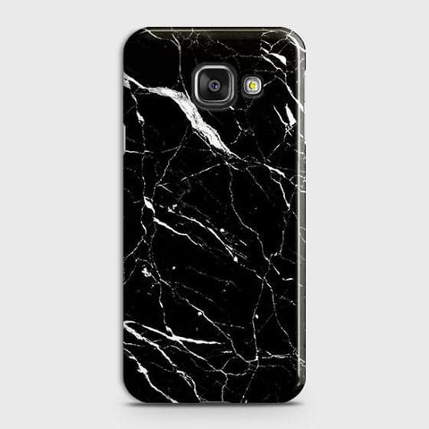 Samsung Galaxy J7 Max Cover - Matte Finish - Trendy Black Marble Printed Hard Case With Life Time Guarantee