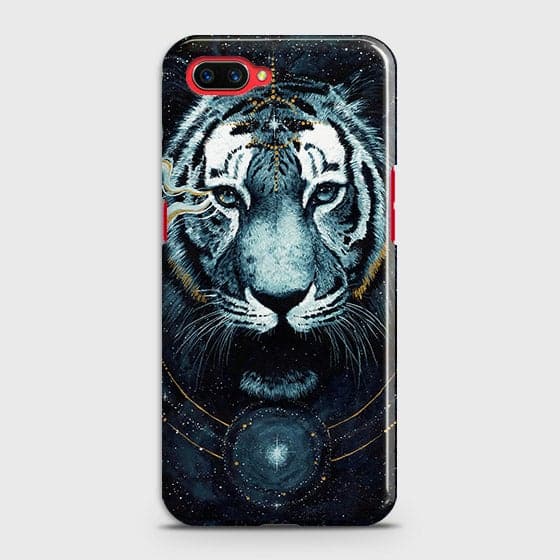 Oppo A5 Cover - Vintage Galaxy Tiger Printed Hard Case with Life Time Colors Guarantee - OrderNation