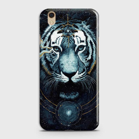 Oppo A37 Cover - Vintage Galaxy Tiger Printed Hard Case with Life Time Colors Guarantee - OrderNation