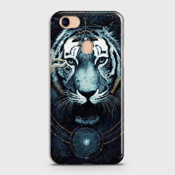Oppo F5 / F5 Youth Cover - Vintage Galaxy Tiger Printed Hard Case with Life Time Colors Guarantee - OrderNation