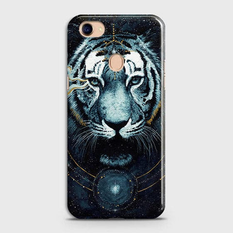 Oppo F7 Cover - Vintage Galaxy Tiger Printed Hard Case with Life Time Colors Guarantee - OrderNation