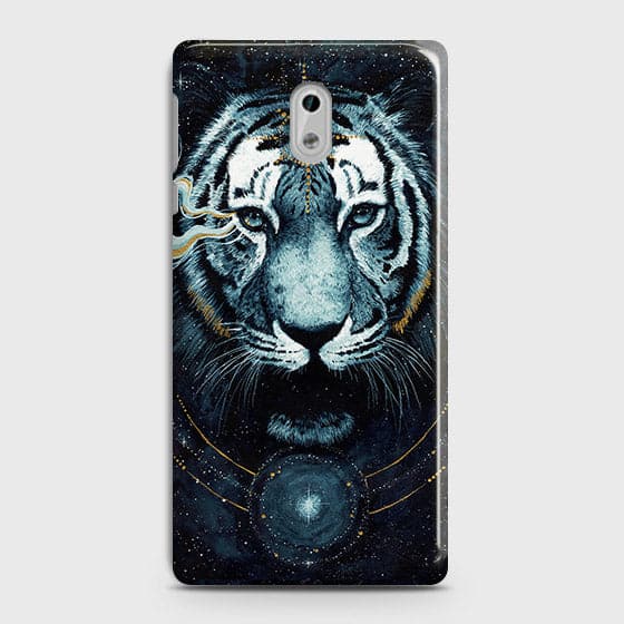Nokia 3 Cover - Vintage Galaxy Tiger Printed Hard Case with Life Time Colors Guarantee - OrderNation