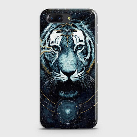 OnePlus 5 Cover - Vintage Galaxy Tiger Printed Hard Case with Life Time Colors Guarantee - OrderNation