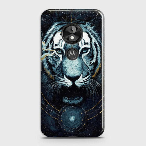 Motorola Moto E5 / G6 Play Cover - Vintage Galaxy Tiger Printed Hard Case with Life Time Colors Guarantee - OrderNation