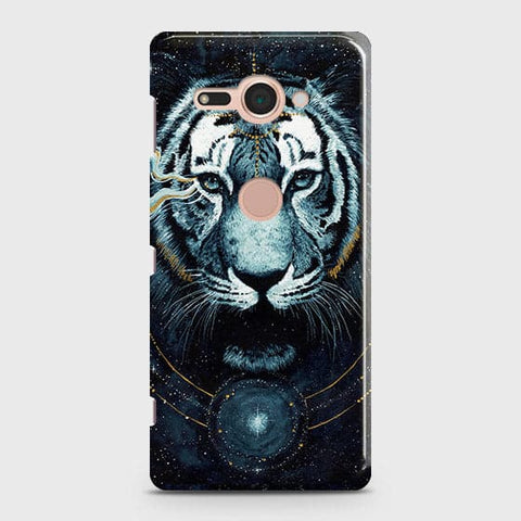 Sony Xperia XZ2 Compact Cover - Vintage Galaxy Tiger Printed Hard Case with Life Time Colors Guarantee - OrderNation