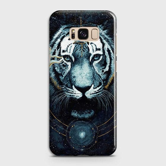 Samsung Galaxy S8 Cover - Vintage Galaxy Tiger Printed Hard Case with Life Time Colors Guarantee - OrderNation
