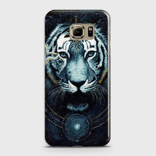 Samsung Galaxy S6 Edge Plus Cover - Vintage Galaxy Tiger Printed Hard Case with Life Time Colors Guarantee - OrderNation