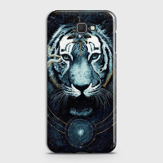 Samsung Galaxy J7 Prime Cover - Vintage Galaxy Tiger Printed Hard Case with Life Time Colors Guarantee - OrderNation