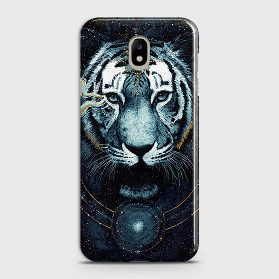 Samsung Galaxy J3 Pro Cover - Vintage Galaxy Tiger Printed Hard Case with Life Time Colors Guarantee - OrderNation