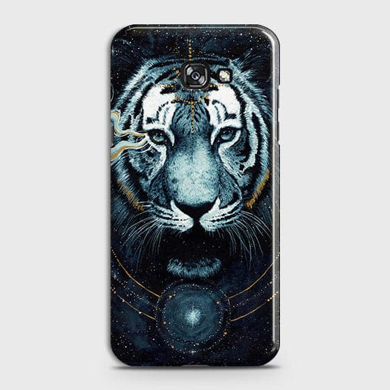 Samsung Galaxy J4 Plus Cover - Vintage Galaxy Tiger Printed Hard Case with Life Time Colors Guarantee - OrderNation