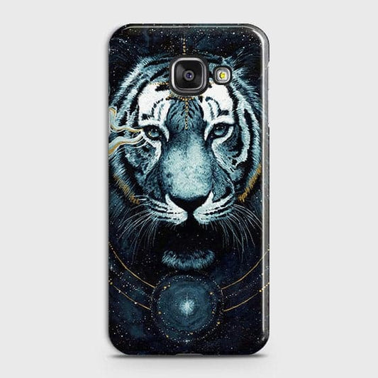 Samsung Galaxy J7 Max Cover - Vintage Galaxy Tiger Printed Hard Case with Life Time Colors Guarantee - OrderNation