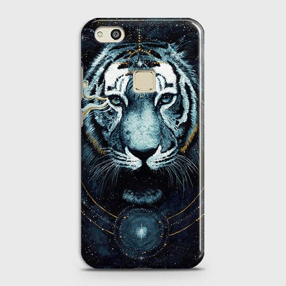Huawei P10 Lite Cover - Vintage Galaxy Tiger Printed Hard Case with Life Time Colors Guarantee - OrderNation