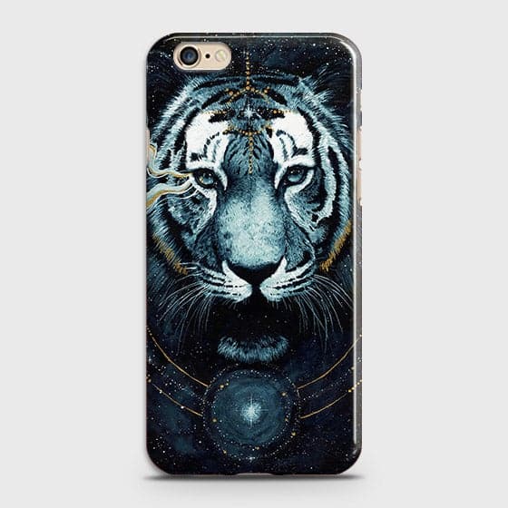 iPhone 6 & iPhone 6S Cover - Vintage Galaxy Tiger Printed Hard Case with Life Time Colors Guarantee - OrderNation