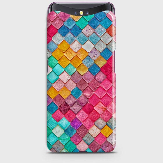 Oppo Find X Cover - Chic Colorful Mermaid Printed Hard Case with Life Time Colors Guarantee