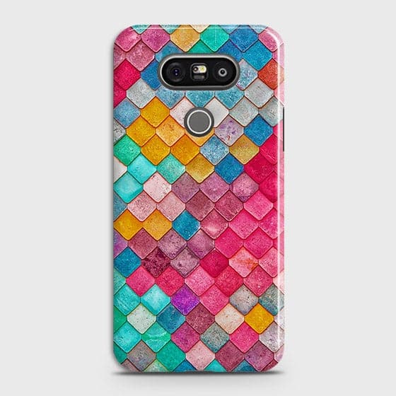 LG G5 Cover - Chic Colorful Mermaid Printed Hard Case with Life Time Colors Guarantee
