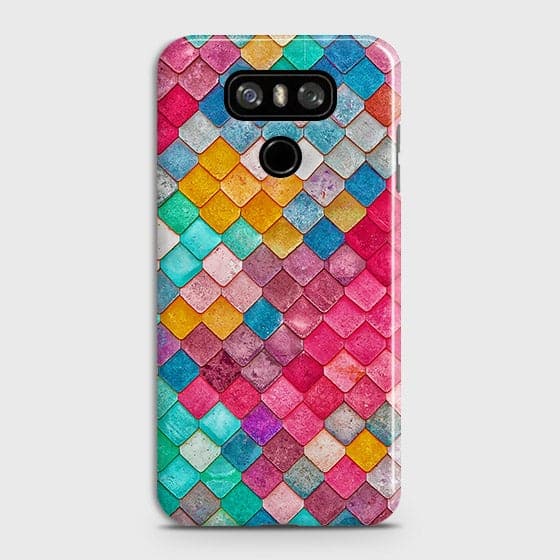 LG G6 Cover - Chic Colorful Mermaid Printed Hard Case with Life Time Colors Guarantee