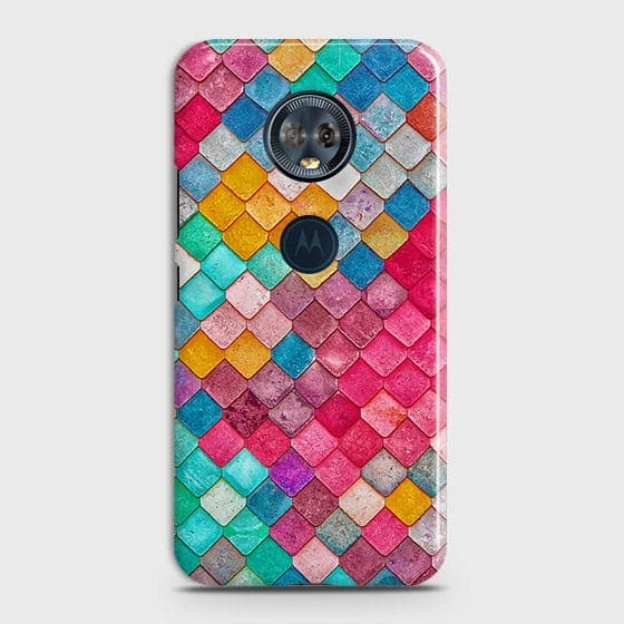 Motorola E5 Plus Cover - Chic Colorful Mermaid Printed Hard Case with Life Time Colors Guarantee
