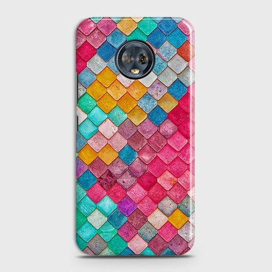 Motorola Moto G6 PlusCover - Chic Colorful Mermaid Printed Hard Case with Life Time Colors Guarantee