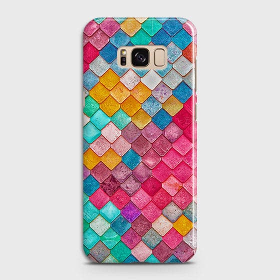 Samsung Galaxy S8 Cover - Chic Colorful Mermaid Printed Hard Case with Life Time Colors Guarantee