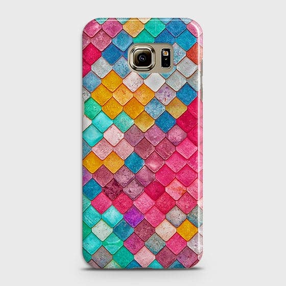 Samsung Galaxy S6 Cover - Chic Colorful Mermaid Printed Hard Case with Life Time Colors Guarantee