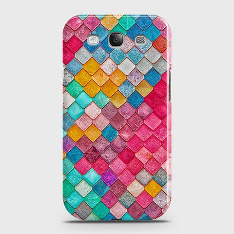 Samsung Galaxy S3 Cover - Chic Colorful Mermaid Printed Hard Case with Life Time Colors Guarantee