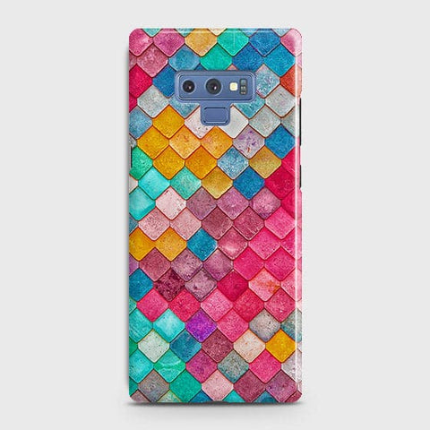 Samsung Galaxy Note 9 Cover - Chic Colorful Mermaid Printed Hard Case with Life Time Colors Guarantee