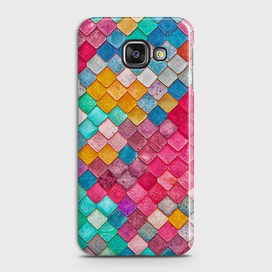 Samsung A310 Cover - Chic Colorful Mermaid Printed Hard Case with Life Time Colors Guarantee