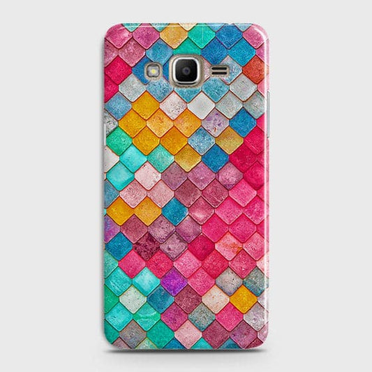 Samsung Galaxy J7 Cover - Chic Colorful Mermaid Printed Hard Case with Life Time Colors Guarantee b62