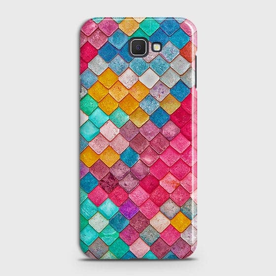 Samsung Galaxy J7 PrimeCover - Chic Colorful Mermaid Printed Hard Case with Life Time Colors Guarantee
