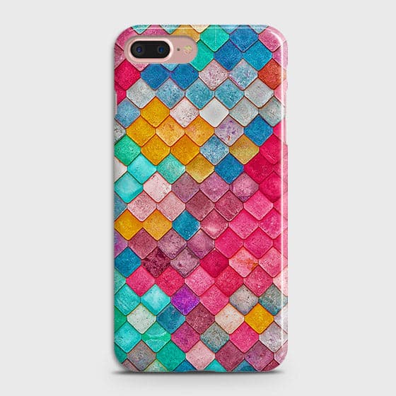 iPhone 7 Plus & iPhone 8 PlusCover - Chic Colorful Mermaid Printed Hard Case with Life Time Colors Guarantee ( Fast Delivery )
