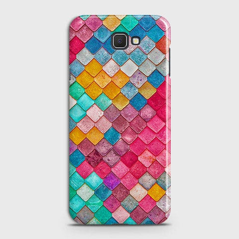 Samsung Galaxy J7 Prime 2 Cover - Chic Colorful Mermaid Printed Hard Case with Life Time Colors Guarantee
