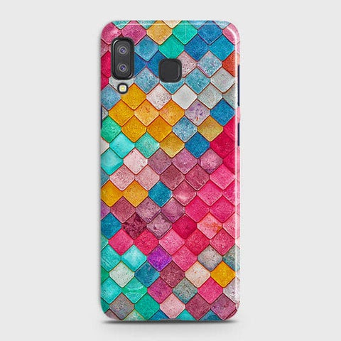 Samsung A9 Star Cover - Chic Colorful Mermaid Printed Hard Case with Life Time Colors Guarantee