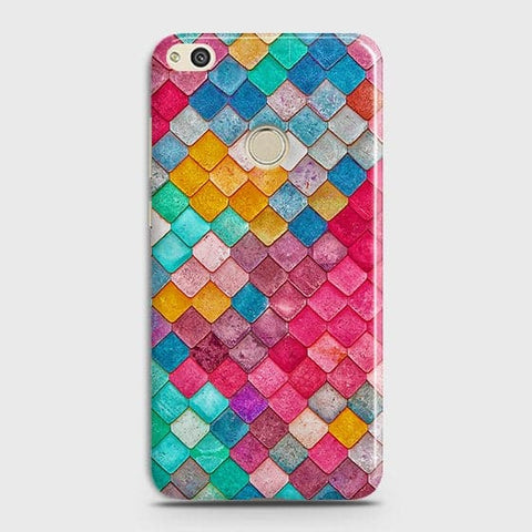 Huawei Honor 8 LiteCover - Chic Colorful Mermaid Printed Hard Case with Life Time Colors Guarantee