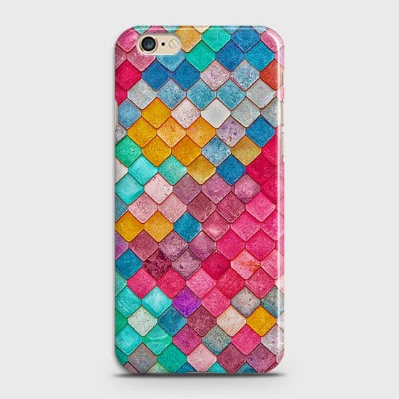 iPhone 6 & iPhone 6S Cover - Chic Colorful Mermaid Printed Hard Case with Life Time Colors Guarantee