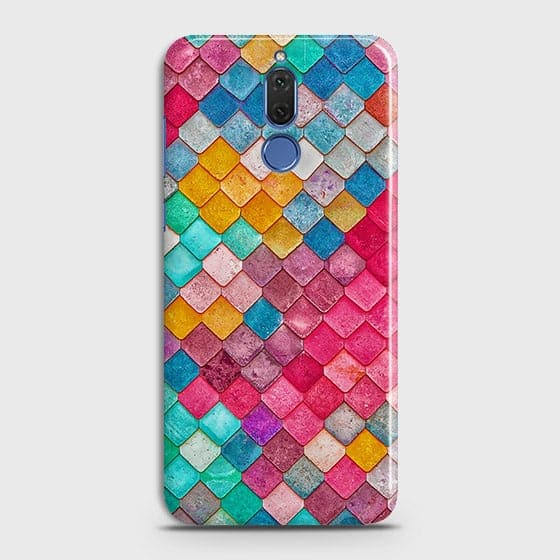 Huawei Mate 10 Lite Cover - Chic Colorful Mermaid Printed Hard Case with Life Time Colors Guarantee