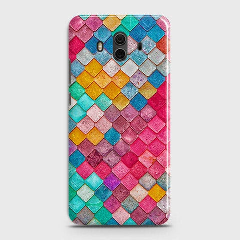 Huawei Mate 10 Cover - Chic Colorful Mermaid Printed Hard Case with Life Time Colors Guarantee b58