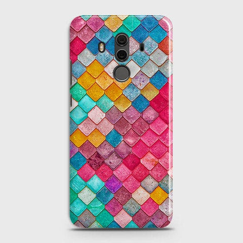 Huawei Mate 10 Pro Cover - Chic Colorful Mermaid Printed Hard Case with Life Time Colors Guarantee