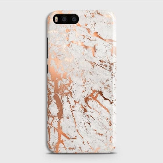 Xiaomi Mi 6 Cover - In Chic Rose Gold Chrome Style Printed Hard Case with Life Time Colors Guarantee