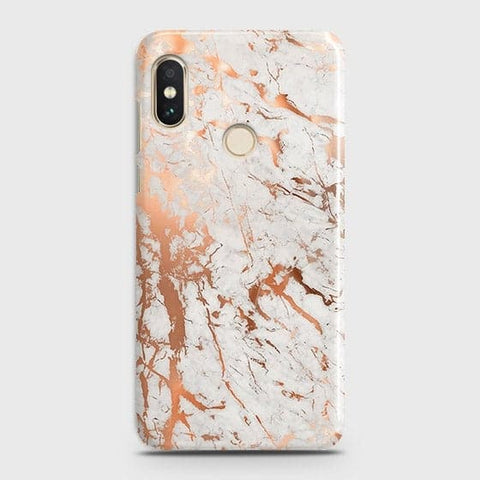 Xiaomi Redmi Y2 Cover - In Chic Rose Gold Chrome Style Printed Hard Case with Life Time Colors Guarantee