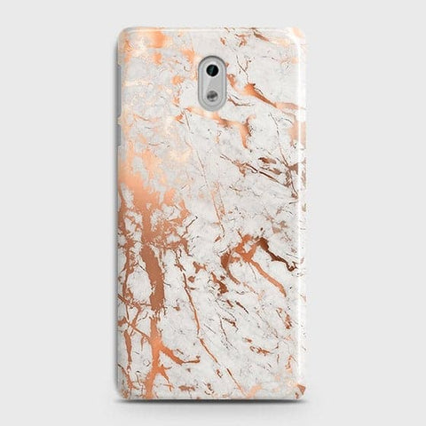 Nokia 3 Cover - In Chic Rose Gold Chrome Style Printed Hard Case with Life Time Colors Guarantee
