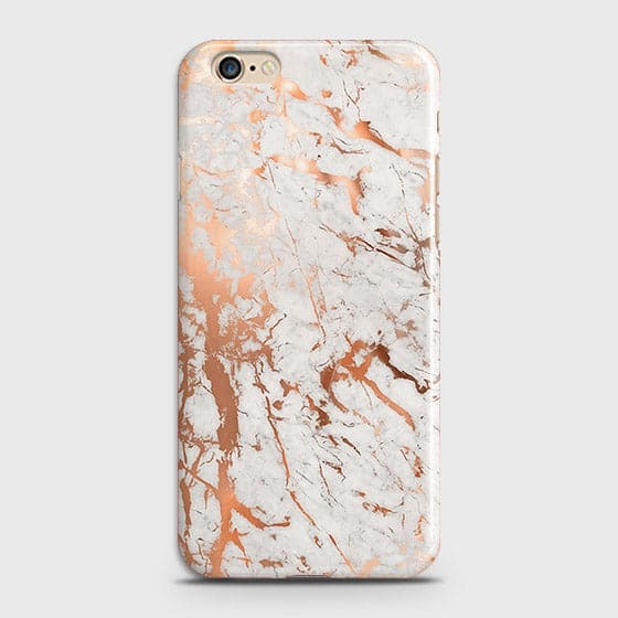 iPhone 6 & iPhone 6S Cover - In Chic Rose Gold Chrome Style Printed Hard Case with Life Time Colors Guarantee