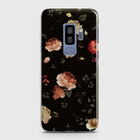 Samsung Galaxy S9 Plus Cover - Matte Finish - Dark Rose Vintage Flowers Printed Hard Case with Life Time Colors Guarantee