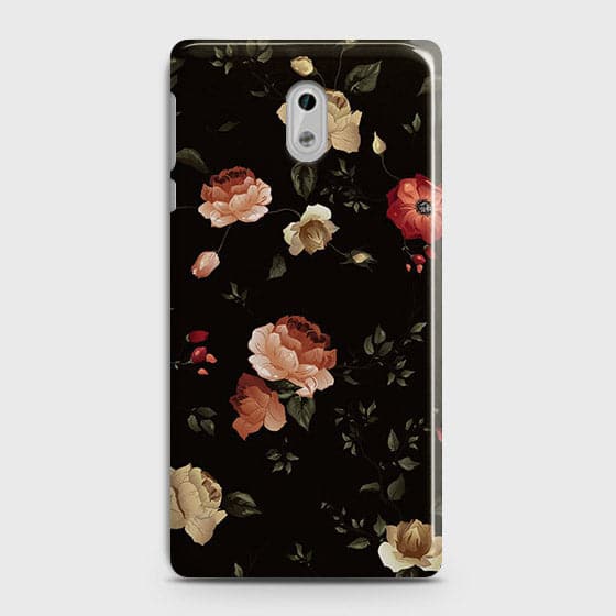 Nokia 3 Cover - Matte Finish - Dark Rose Vintage Flowers Printed Hard Case with Life Time Colors Guarantee