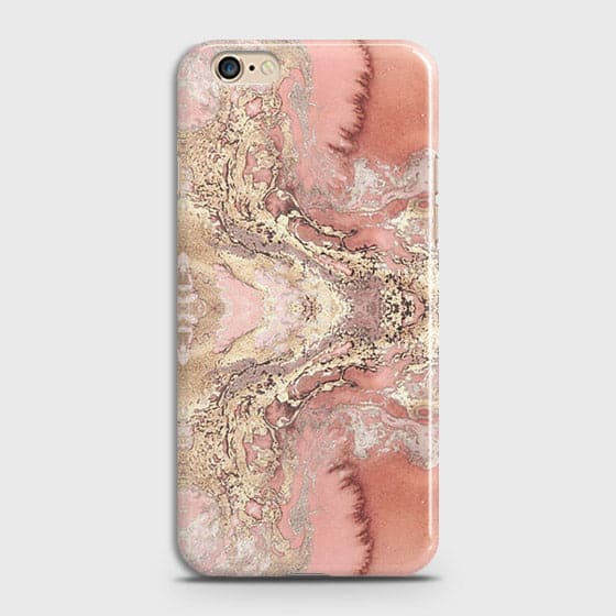 Oppo A71 Cover - Trendy Chic Rose Gold Marble Printed Hard Case with Life Time Colors Guarantee
