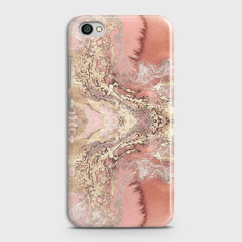 Xiaomi Redmi Note 5A Cover - Trendy Chic Rose Gold Marble Printed Hard Case with Life Time Colors Guarantee