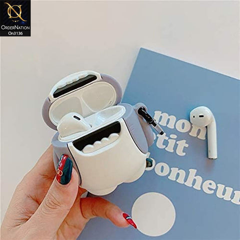 Apple Airpods Pro Cover - 3D Shark Soft Sillicone Airpods Case