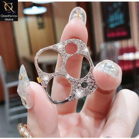 iPhone 11 Pro Max Protector - New Diamond Rhinestones Inlaid Camera Lens Protective Film