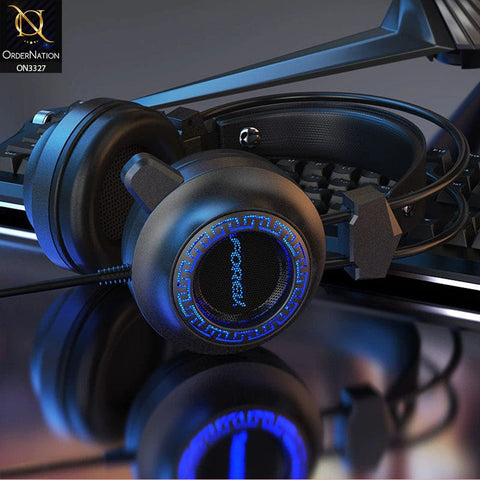 Black - Forev FV-G93 Gaming Stereo Deep Bass Headphones With Microphone